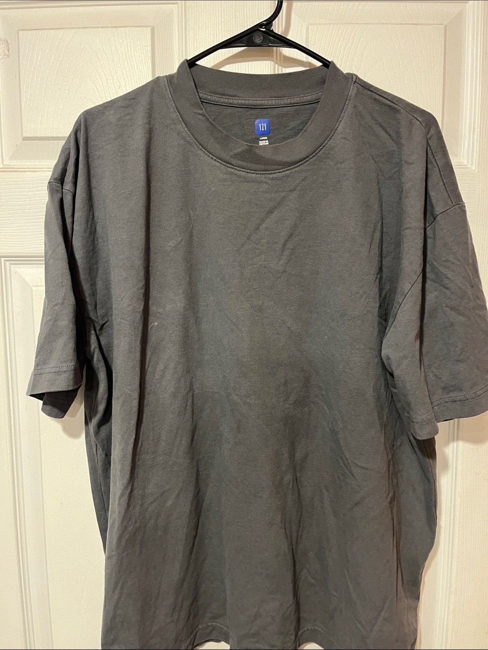 Yeezy Men's Short Sleeve Crew Tee - Charcoal